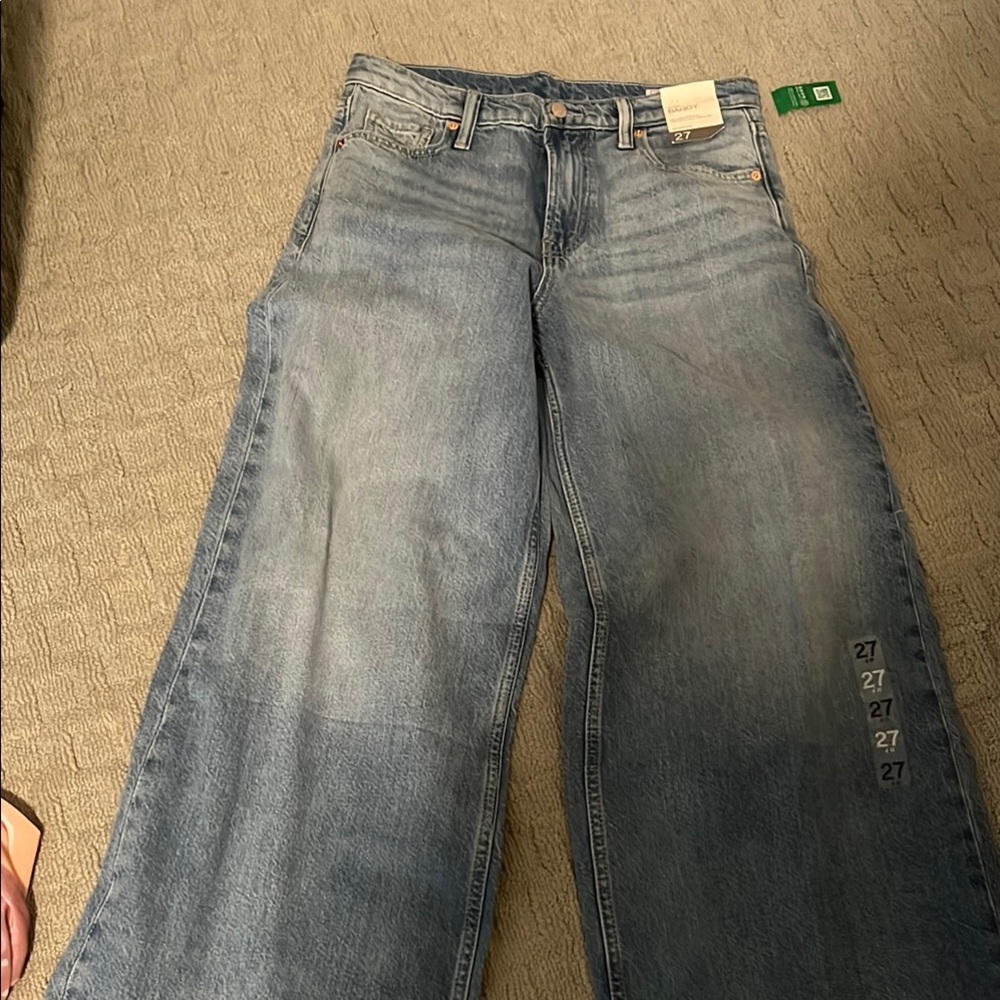 NWT GAP mid-rose soft baggy jeans, size 27/4R